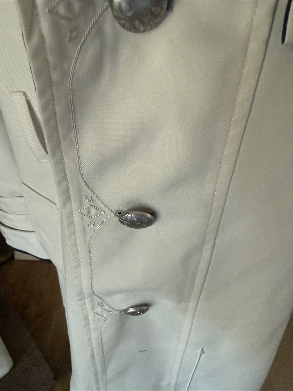 mihoyo Genshin Impact Fatui Frost and Flame Series Executive Long Coat, Size S - Picture 6 of 13